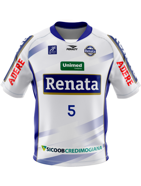Camisa Personalizada 25/26 - M. Borges Número 5 - Branca Masculina