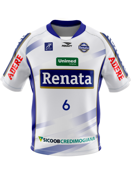 Camisa Personalizada 25/26 - Adriano Número 6 - Branca Masculina