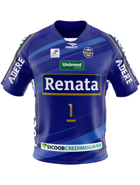 Camisa Personalizada 25/26 - Bruno Número 1 - Azul Masculina