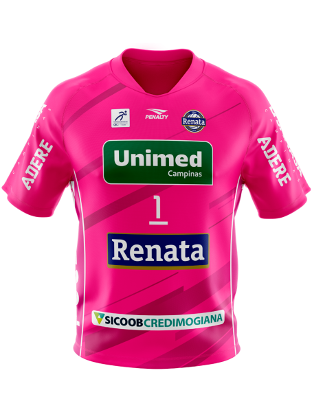 Camisa Personalizada 25/26 - Bruno Número 1 - Rosa Masculina