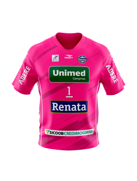 Camisa Personalizada 25/26 - Bruno Número 1 - Rosa Infantil 