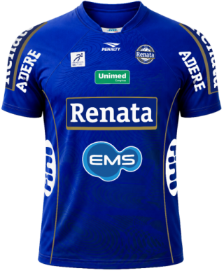Camisa Oficial V&ocirc;lei Renata 26/27 - Azul Masculina