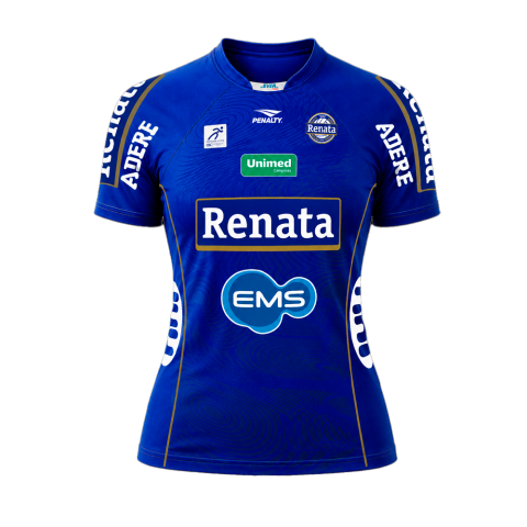 Camisa Oficial V&ocirc;lei Renata 26/27 - Azul Feminina