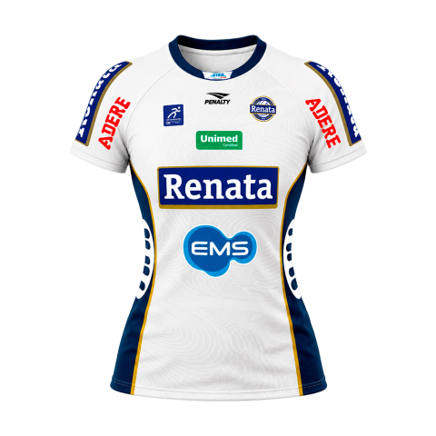 Camisa Oficial V&ocirc;lei Renata 26/27 - Branca Feminina