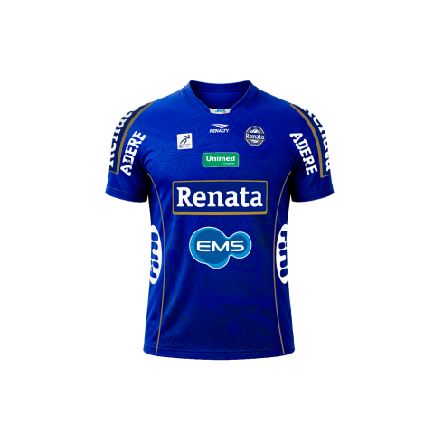 Camisa Oficial V&ocirc;lei Renata 26/27 - Azul Infantil
